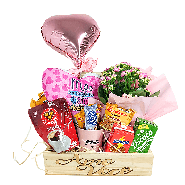 Baú Flor e Sabor - Café da Manhã com Amor para Mães Inesquecíveis